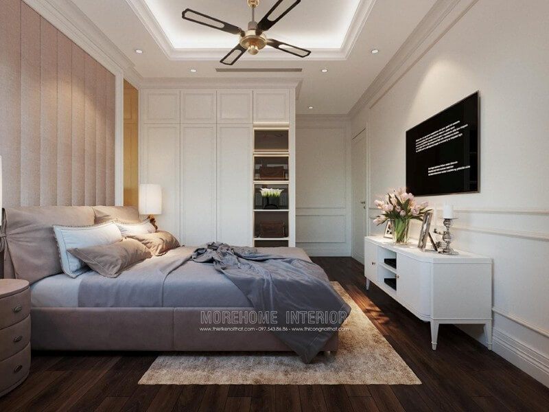 Mẫu giường ngủ hiện đại bọc bằng nỉ cao cấp có khả năng ấn tượng.